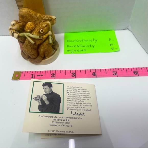 BNIB RARE Vintage Harmony Kingdom Treasure Zest Beavers Trinket Box - Picture 14 of 16